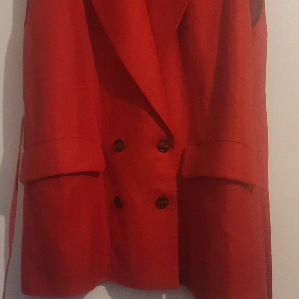Brunello Cucinelli Vibrant Red Double-Breasted Blazer